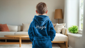 Robe de chambre enfant personnalisée